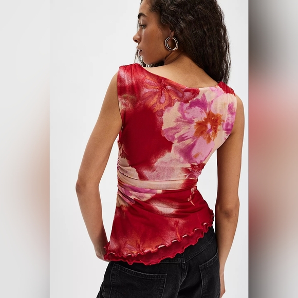 NWOT Free People Ash Knit Top In Blue - Picture 2 of 3